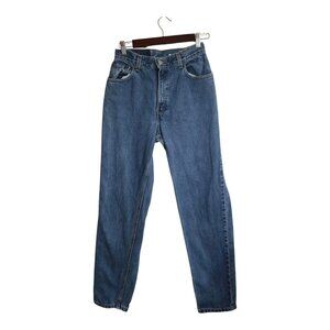 Vtg Levis Jean Women 8 Blue 550 Relaxed Fit Tapered Leg Western Rancher Y2K 2001